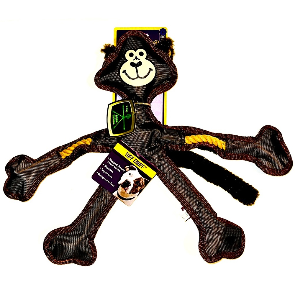 MULTIPET TUFF ENUFF™️ RUGGED ROPE DOG TOY MONKEY — Brand New & Hard to Find!